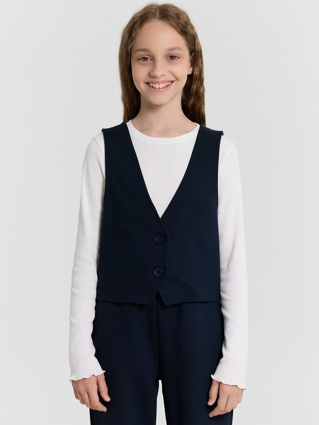 Жилет для девочек синий - Mark formelle фото 2