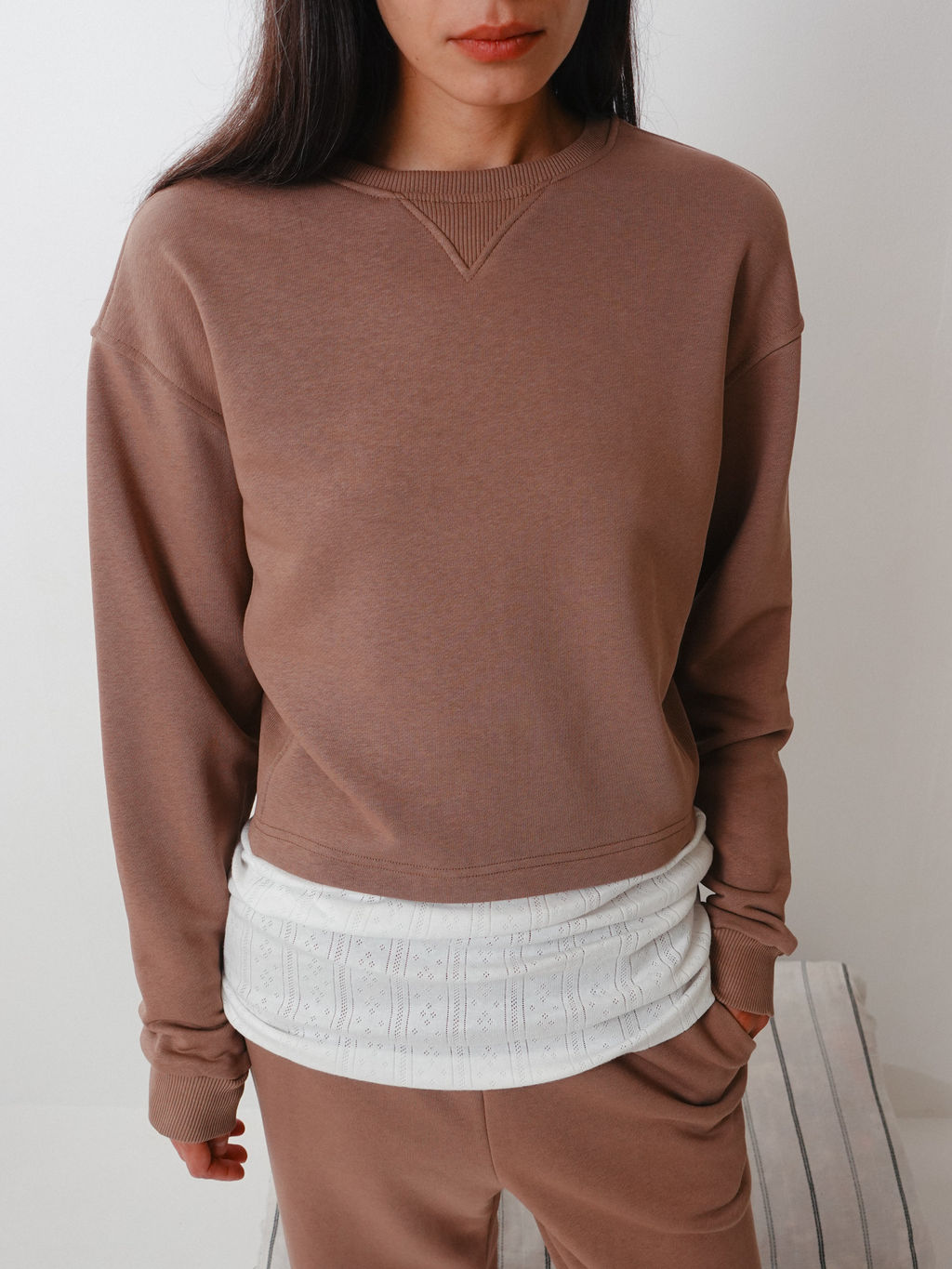 MY Свитшот с фактурными вставками СО020