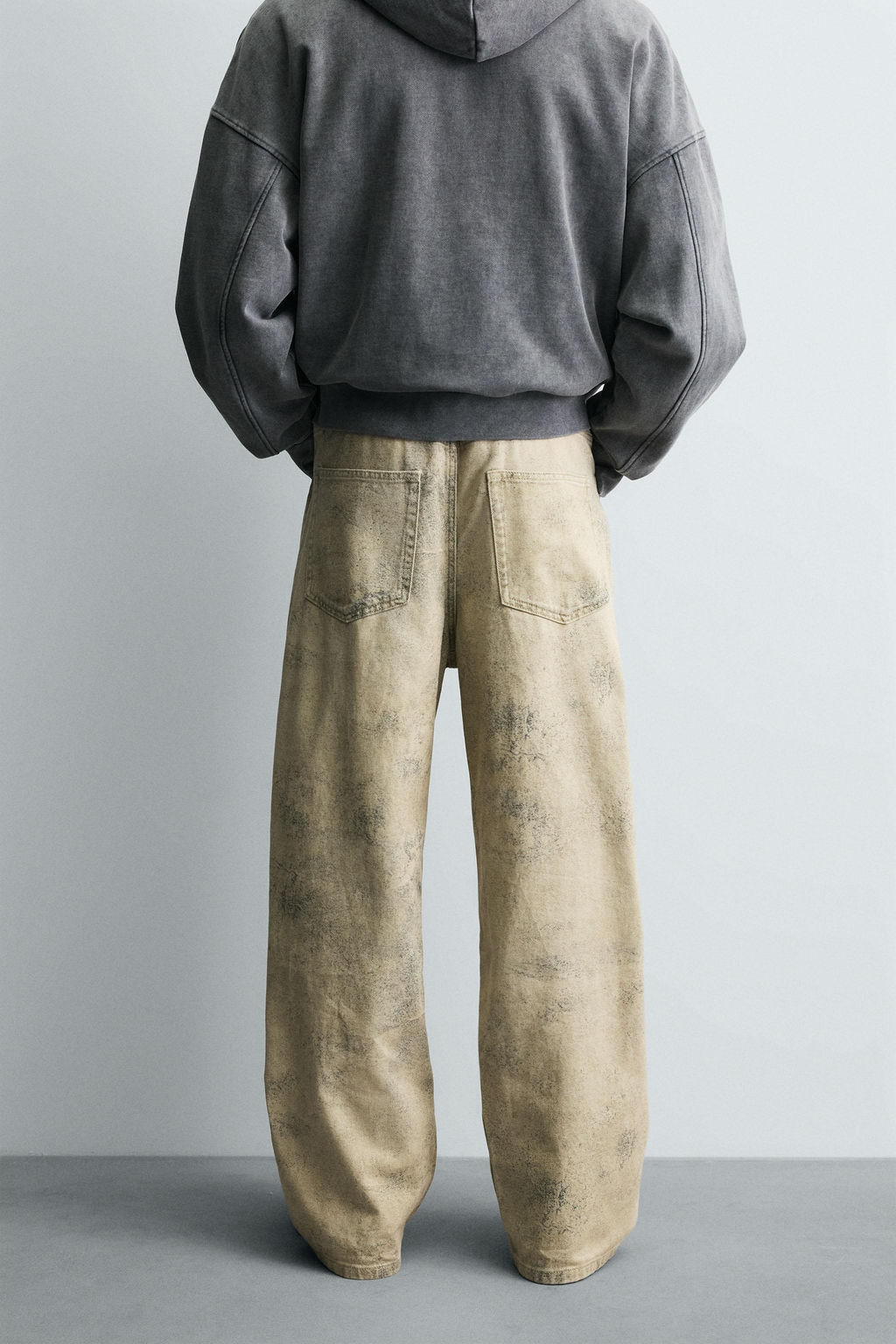 FADED PRINT BAGGY FIT TROUSERS - Zara фото 3