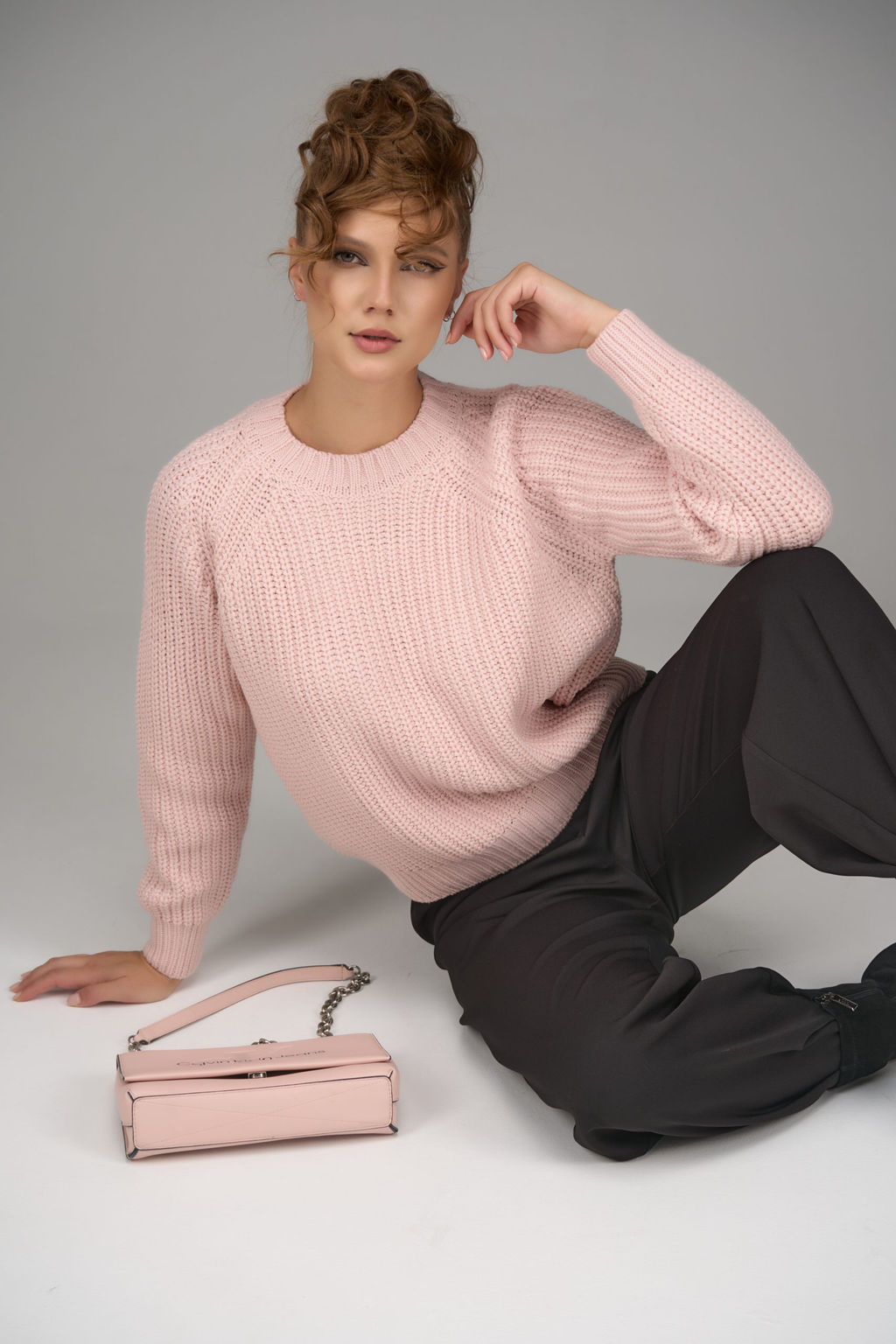 Свитер Наоми (пудра) - Эльза фото 18