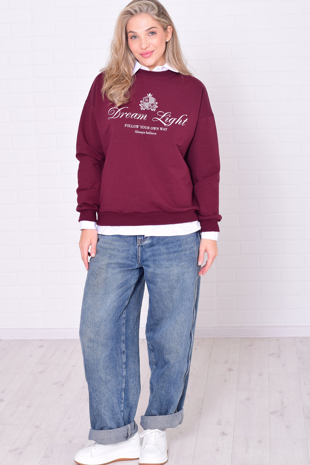 Свитшот женский 6-221 из футера двунитки - Новое кимоно фото 8