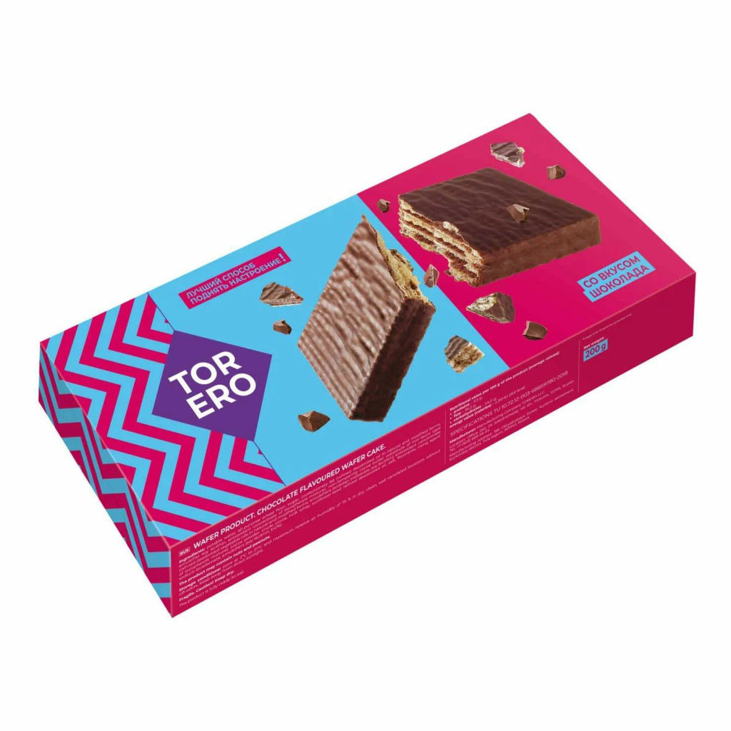 Торт (ТТ039-01) СО ВКУСОМ ШОКОЛАДА вес 200 г (Торреро)