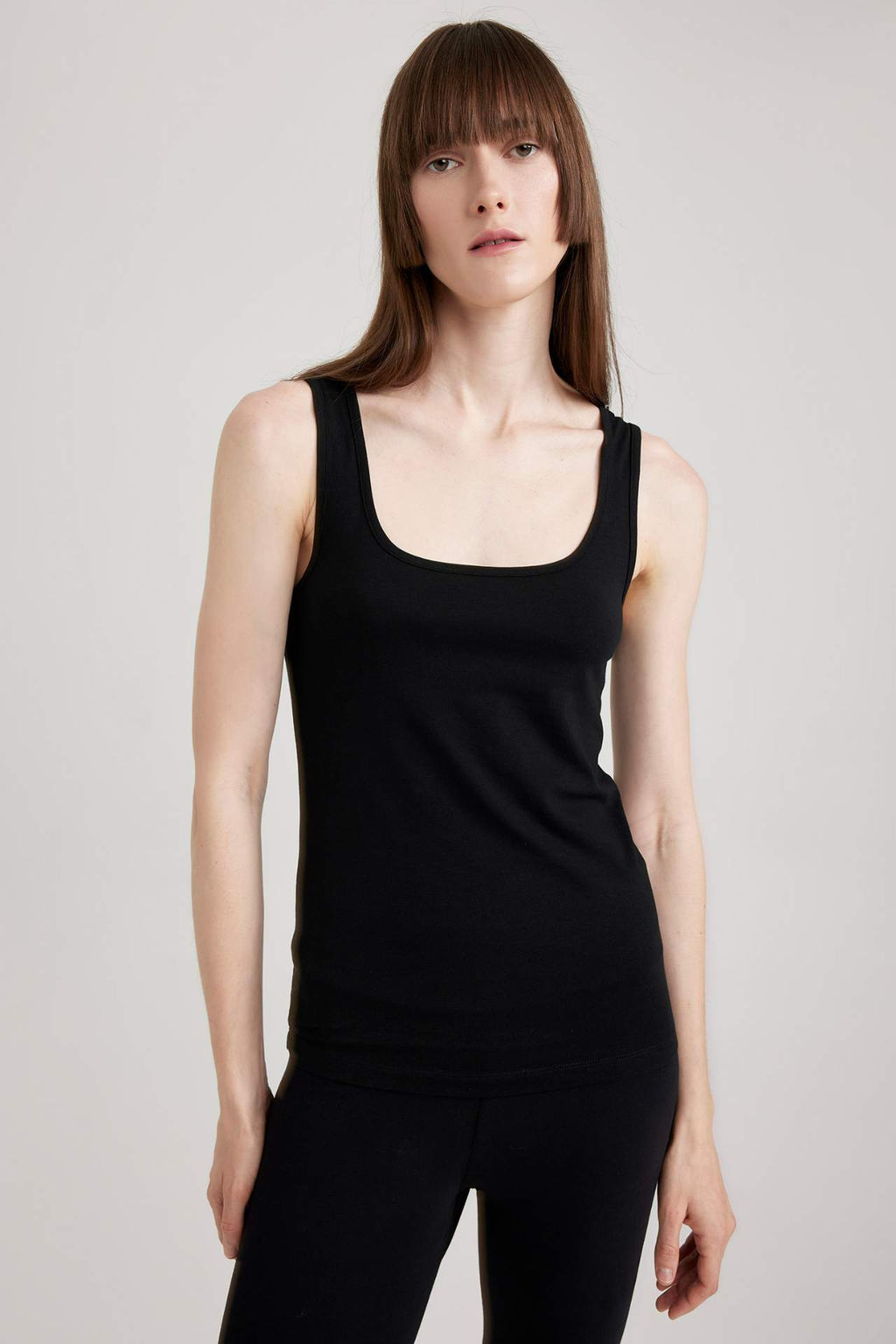 Fall in Love Regular Fit Pamuklu Basic Duz Beyaz Ic Atlet - Defacto фото 4