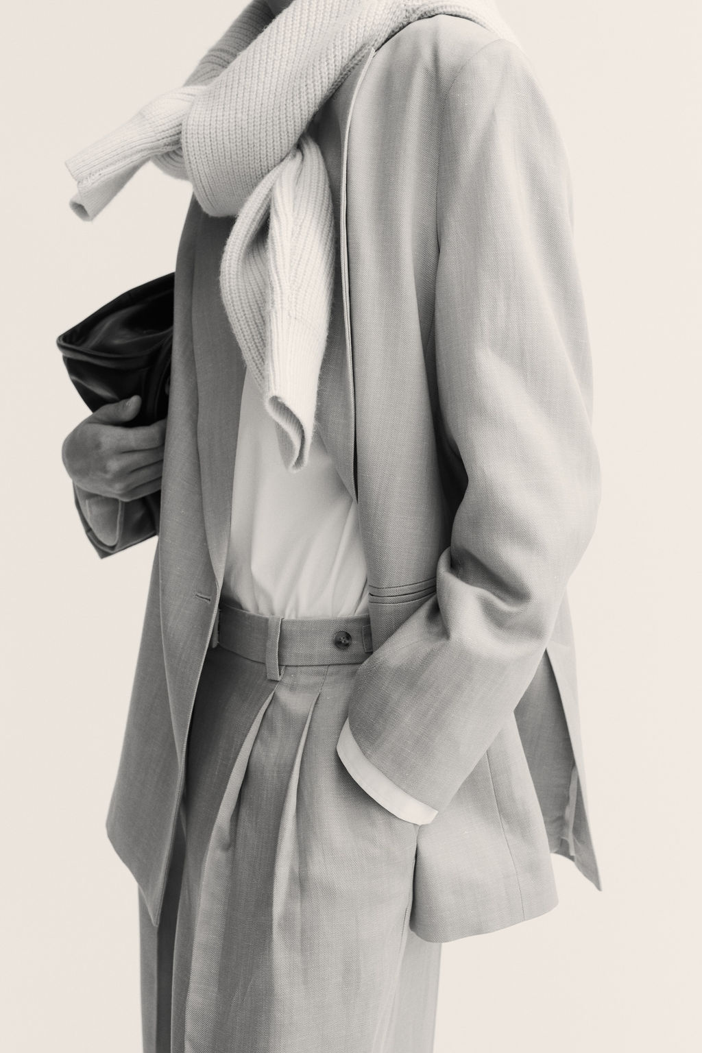Pantal?n sastre en mezcla de lino - H&m фото 6