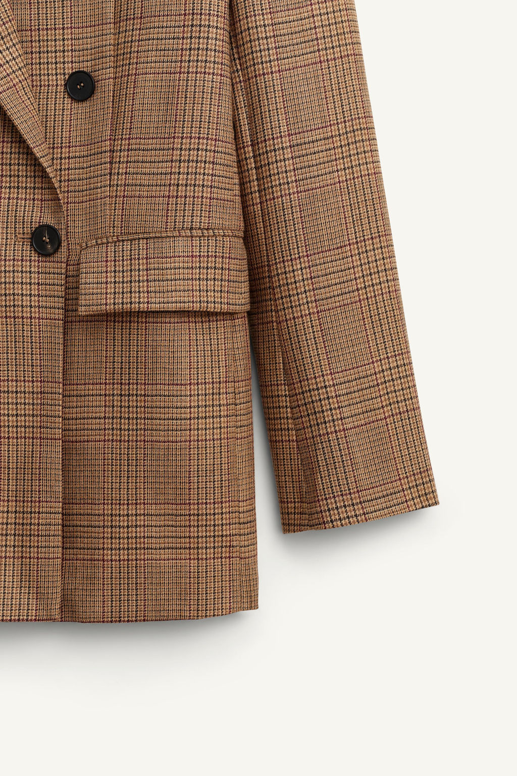 LIMITED EDITION 100% WOOL CHECK BLAZER - Zara фото 7