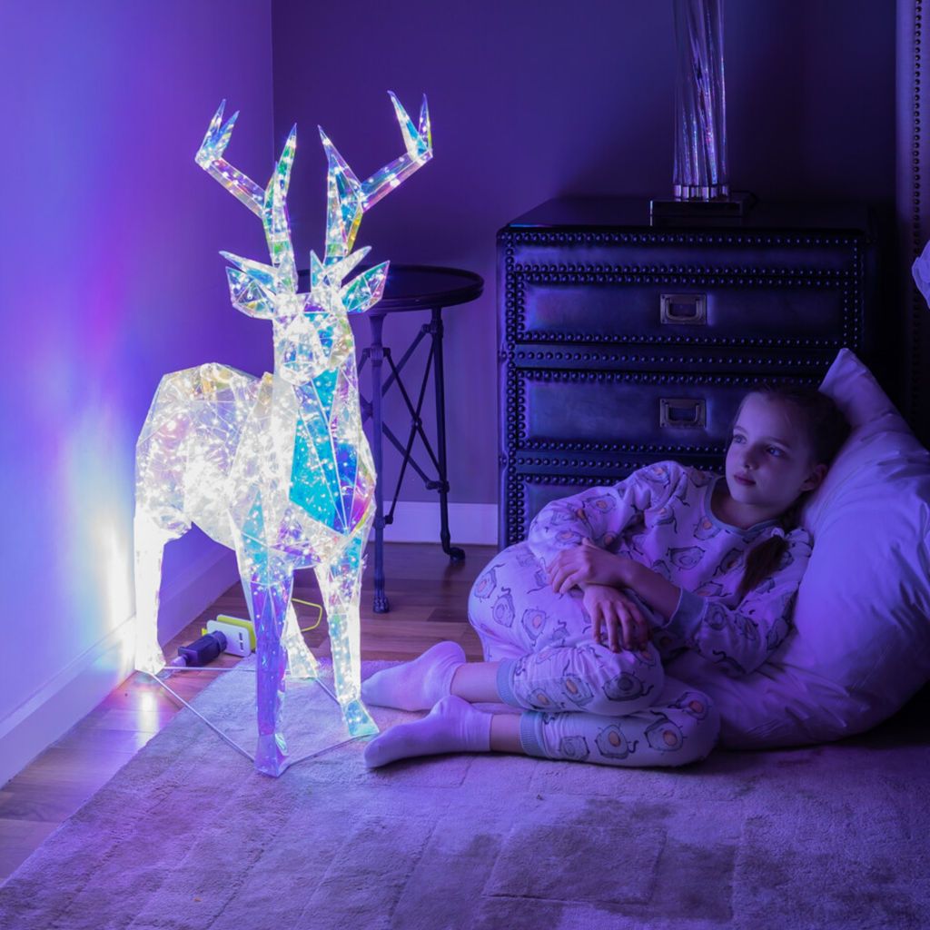 ULD-R501 220V DEER Светильник декоративный Олень. 500 светодиодов. Белый свет. Цвет корпуса радужный. TM Uniel - Volpe фото 4