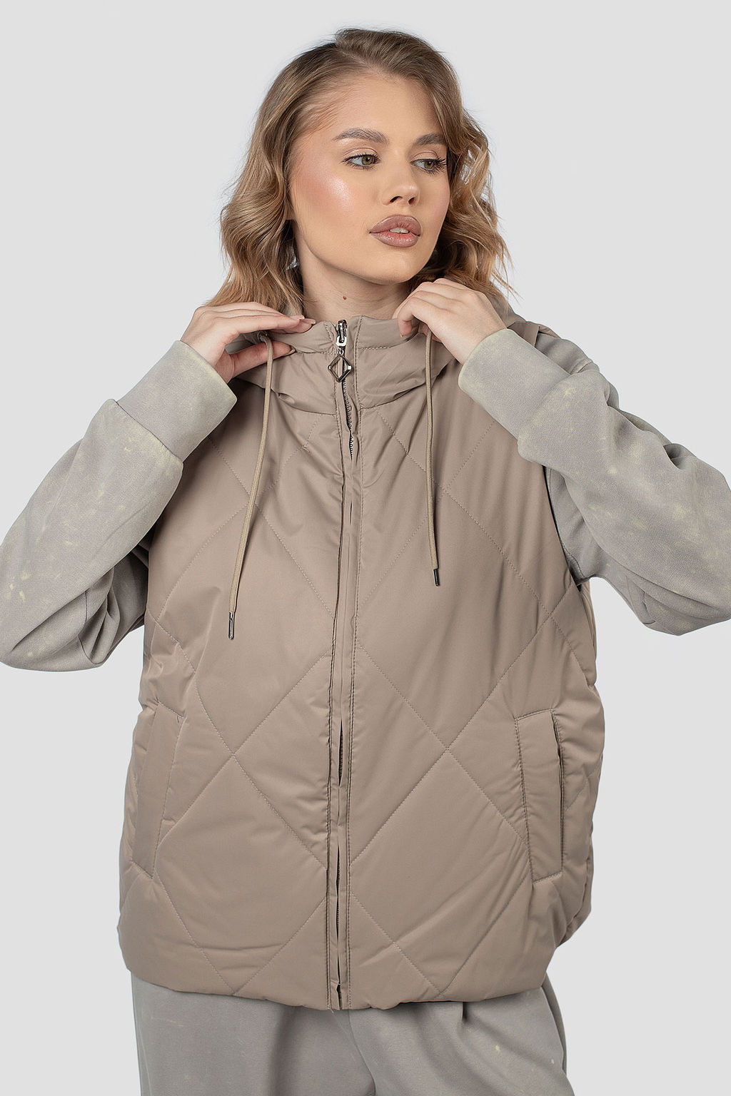 Куртка жилет двусторонняя демисезонная (синтепон 100) - El podio фото 7