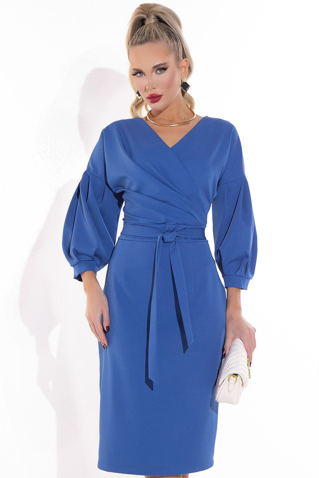 Платье Искусство обольщения (тёмно-голубой) - Эльза фото 7