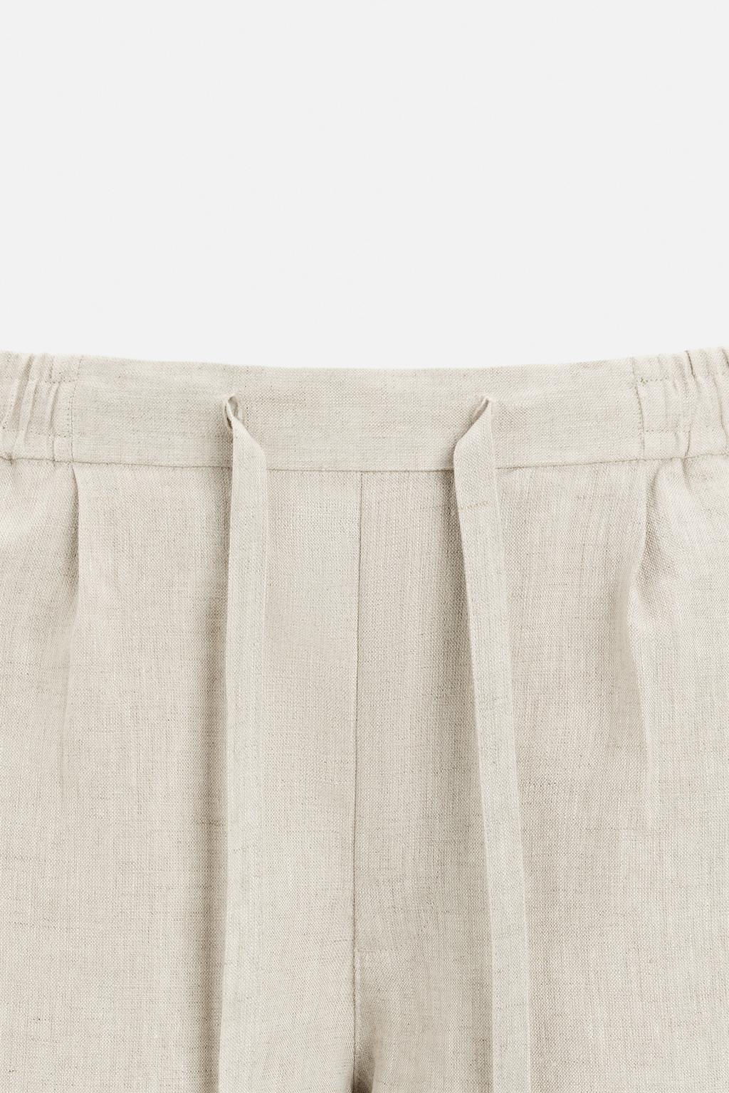 100% LINEN BERMUDA SHORTS - Zara фото 8