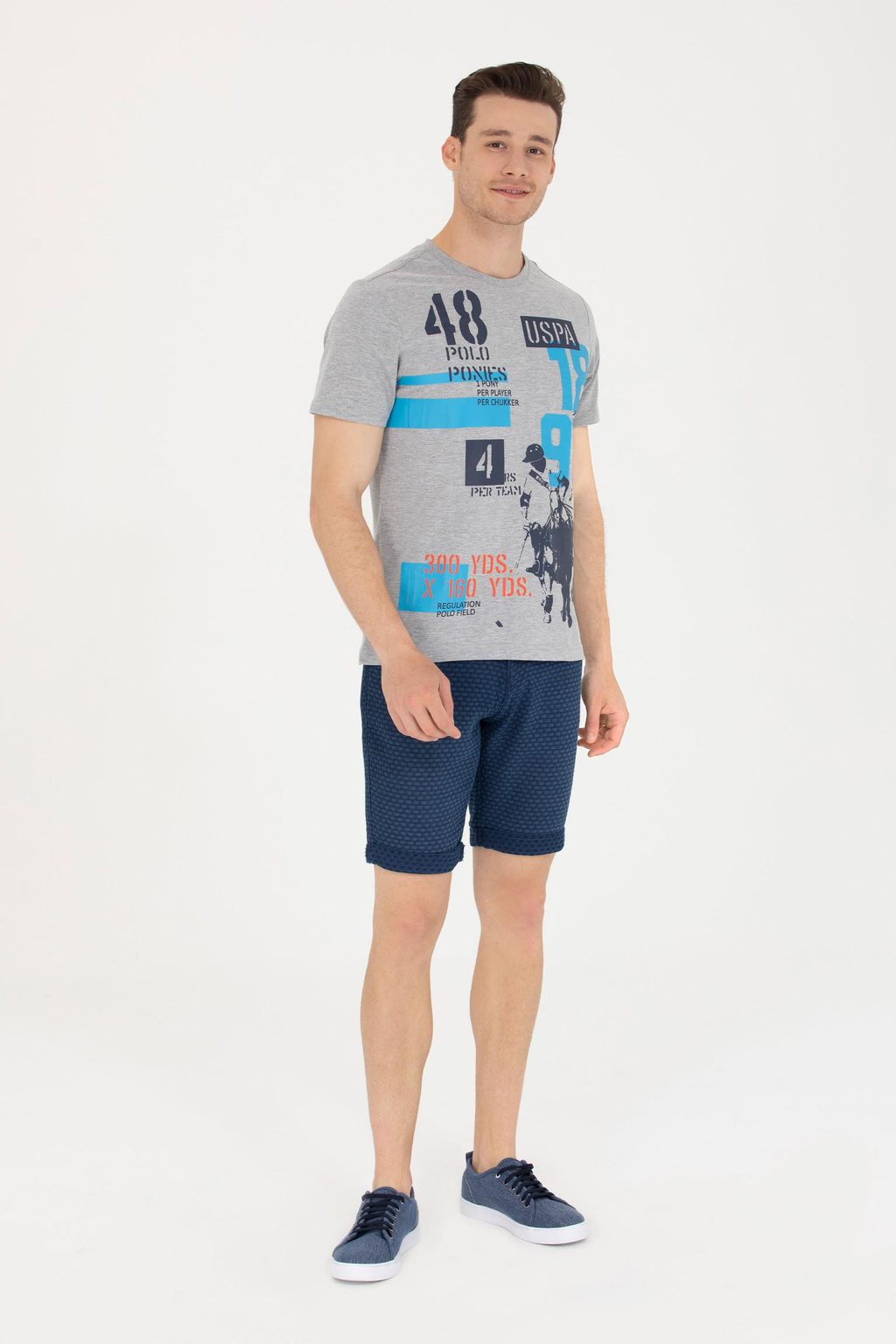 U. S. Polo Assn Мужские синие джинсовые шорты