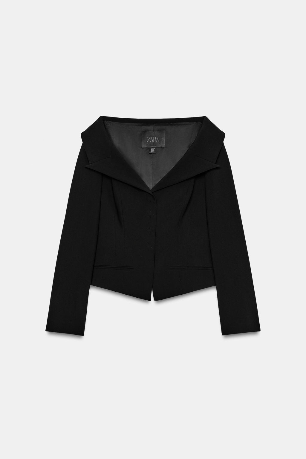 BLAZER ENTALLADA ZW COLLECTION / Negro - Zara фото 5