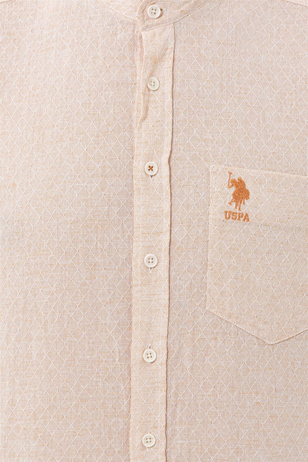U. S. Polo Assn Мужская оранжевая рубашка с длинным рукавом - U.s. polo assn фото 13