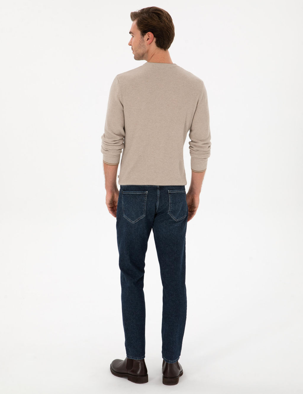 _ndigo Slim Fit Pamuk Kar___ml_ Jean Pantolon