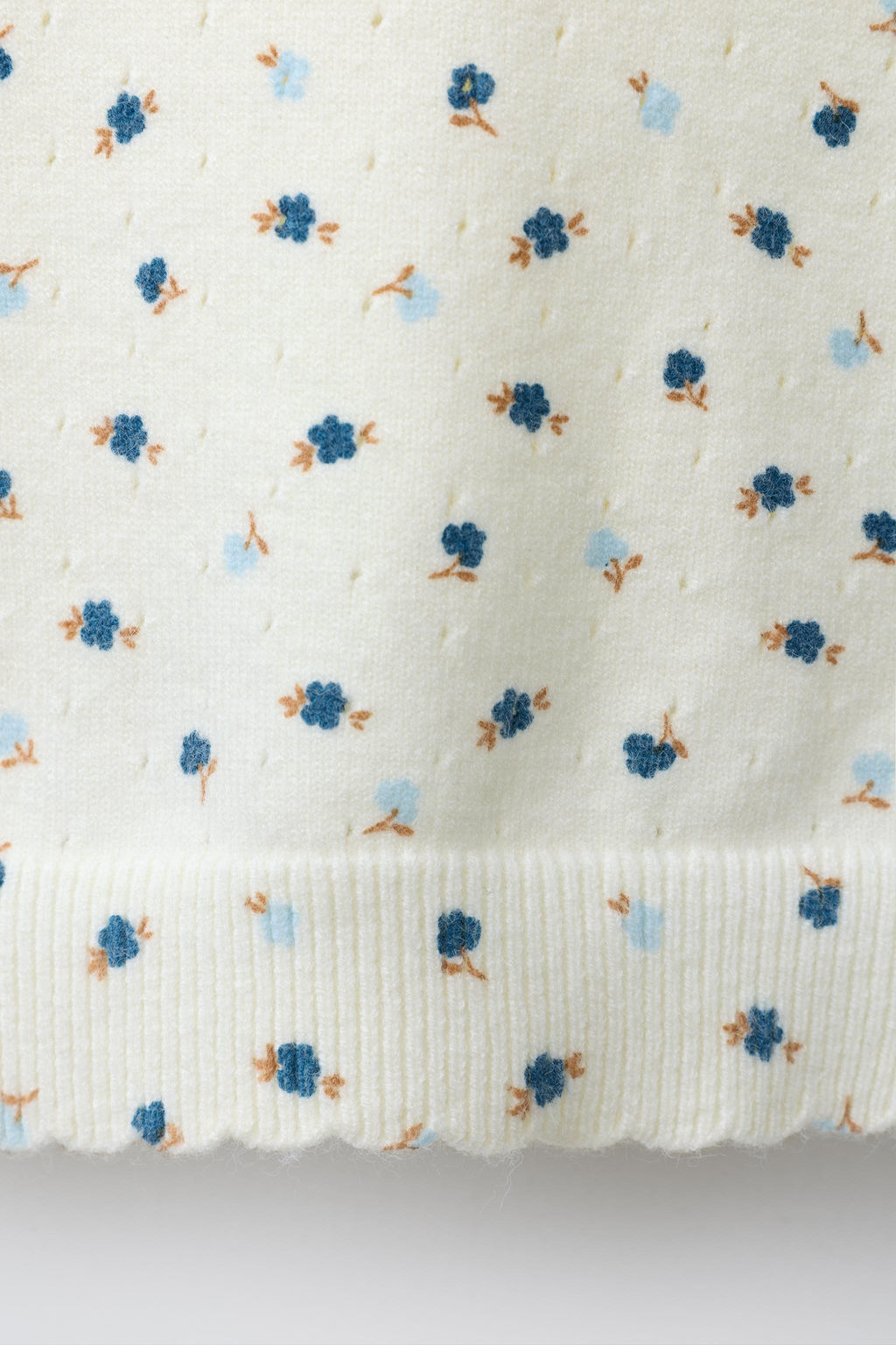 FLORAL KNIT T-SHIRT - Zara фото 4
