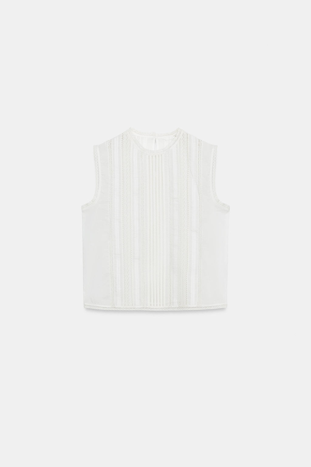 BLUSA ROM?NTICA BORDADA ZW COLLECTION / Blanco - Zara фото 5