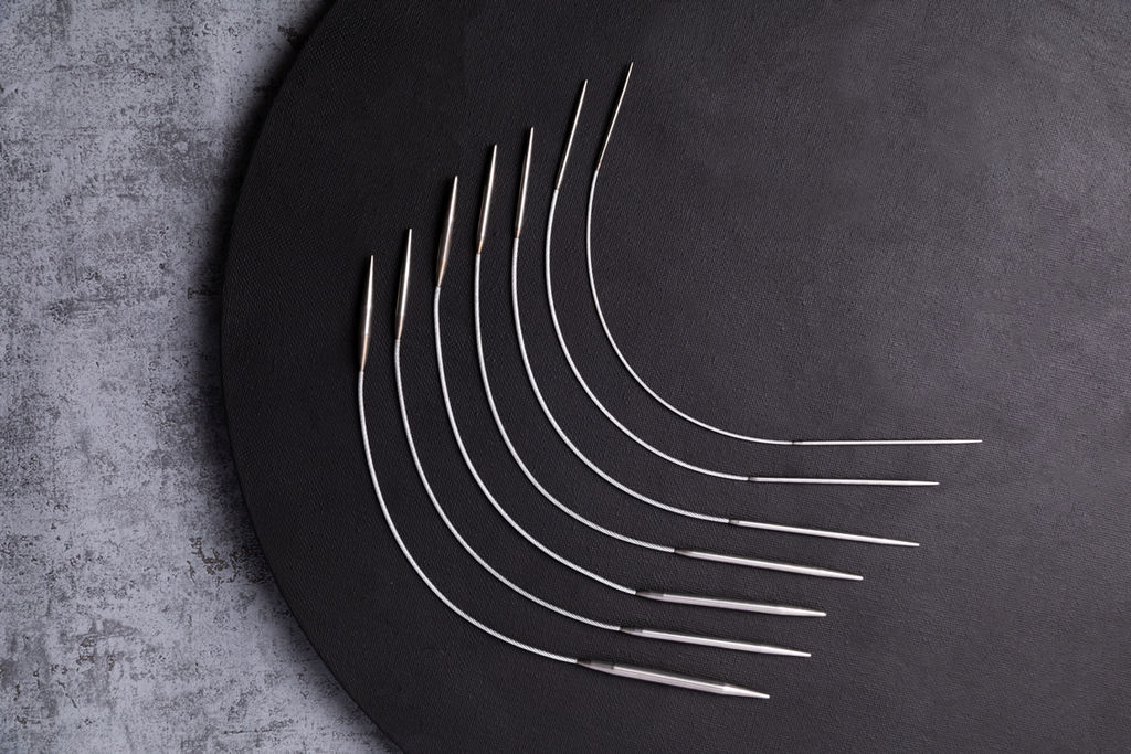 Спицы GAMMA круговые MNF сталь d 2.5 мм 25 см 1 шт с металлической леской фото 6