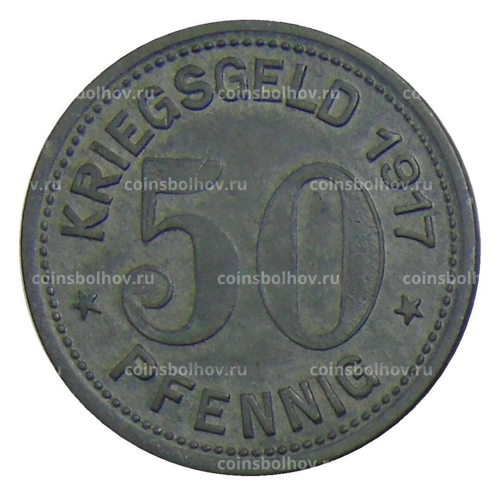 Монета 50 пфеннигов 1917 года Германия  Нотгельд Охлигс
