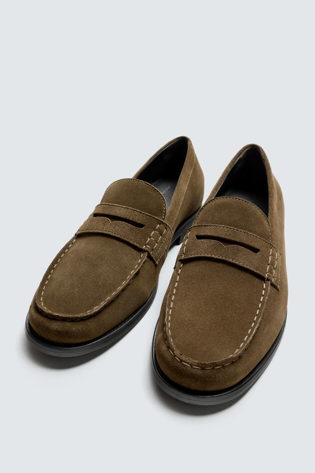 LEATHER PENNY LOAFERS - Zara фото 2