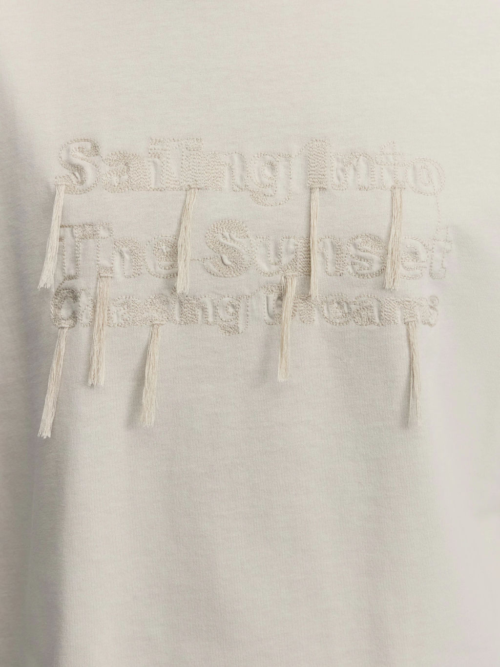 Футболка из хлопка с вышивкой / Zarina  фото 7