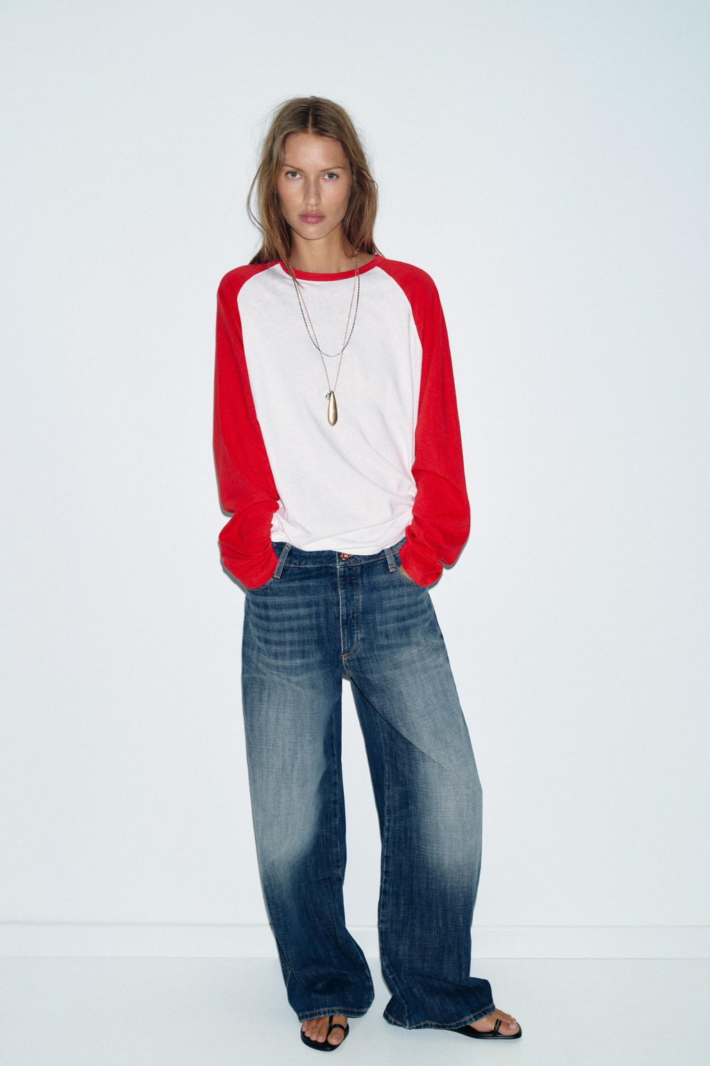 JEANS Z1975 STRAIGHT LOW-RISE FULL LENGTH - Zara фото 11