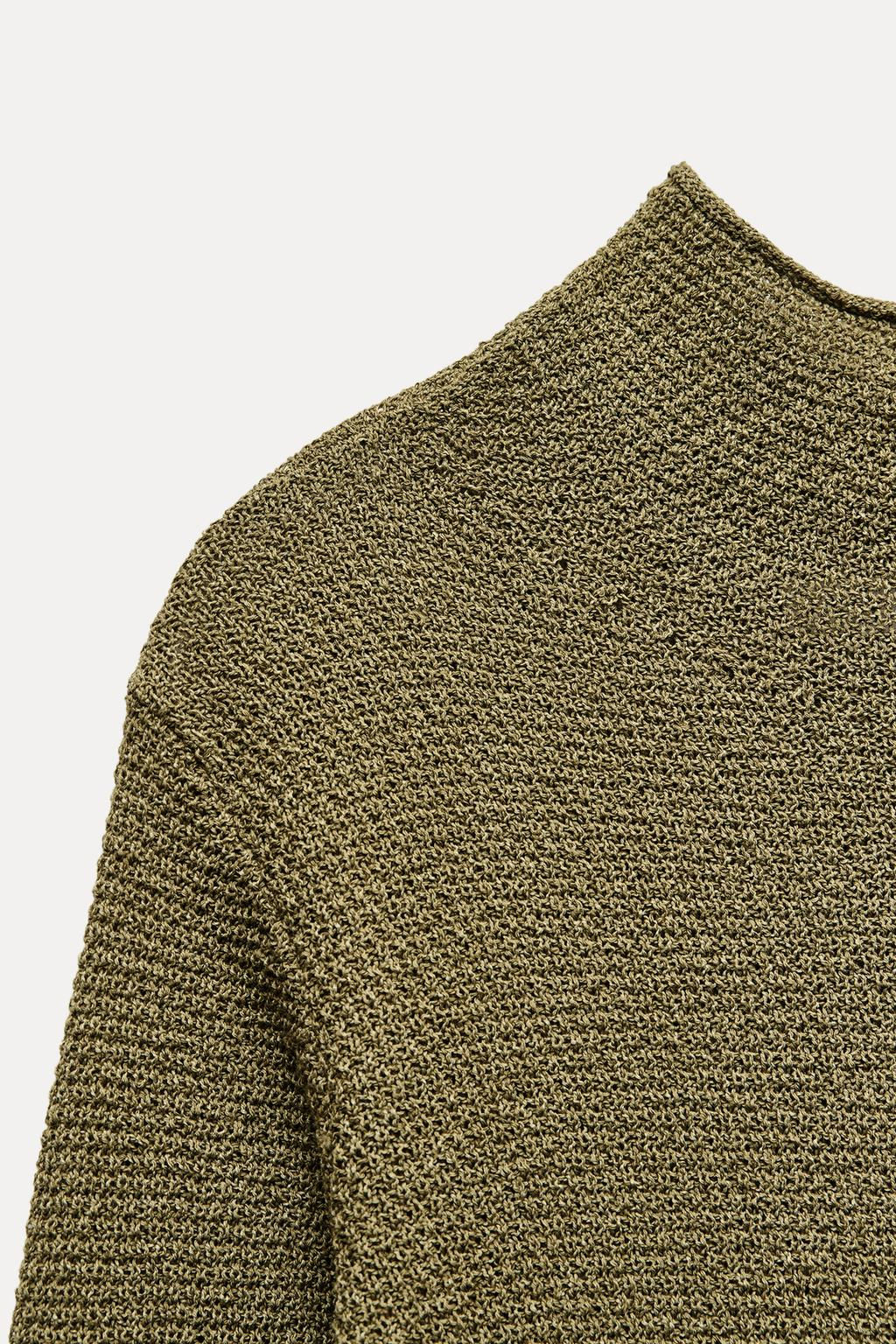 HIGH-NECK KNIT DRESS - Zara фото 6