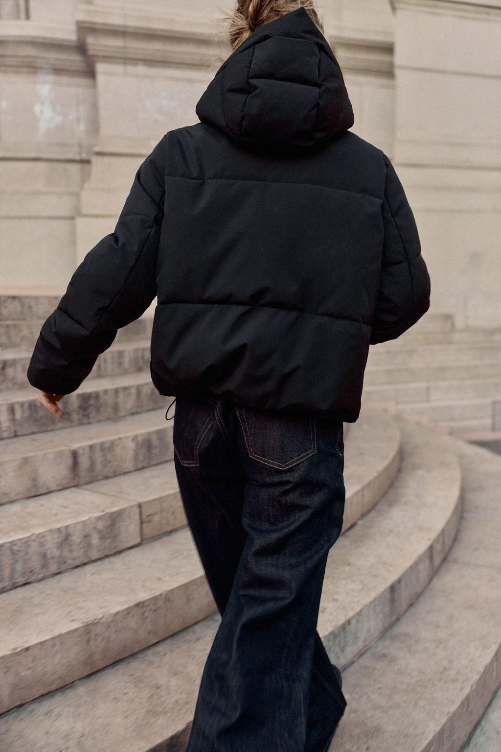 SHORT WATER-REPELLENT WINDPROOF HOODED ANORAK - Zara фото 3