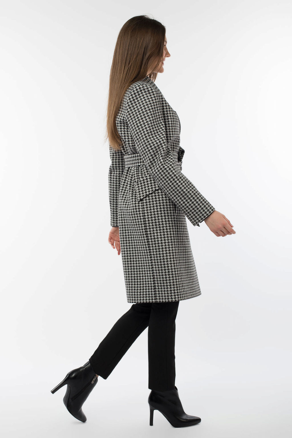 01-10495 Пальто женское демисезонное (пояс) - El podio фото 5