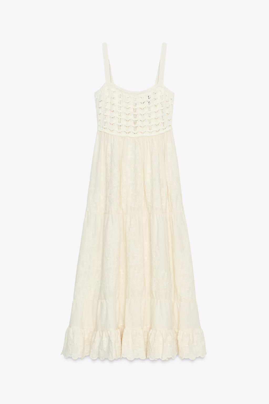 CONTRASTING KNIT DRESS - Zara фото 7