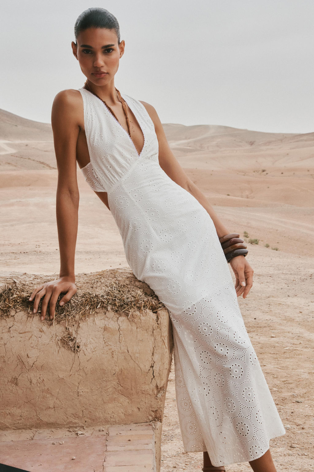 EMBROIDERED MIDI DRESS - Zara фото 11