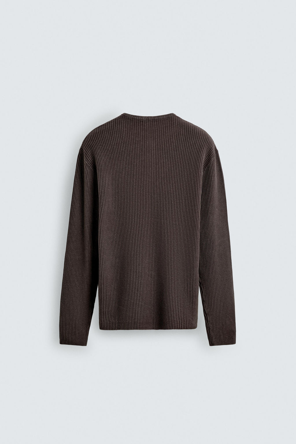 HENLEY NECK TEXTURED JUMPER - Zara фото 3