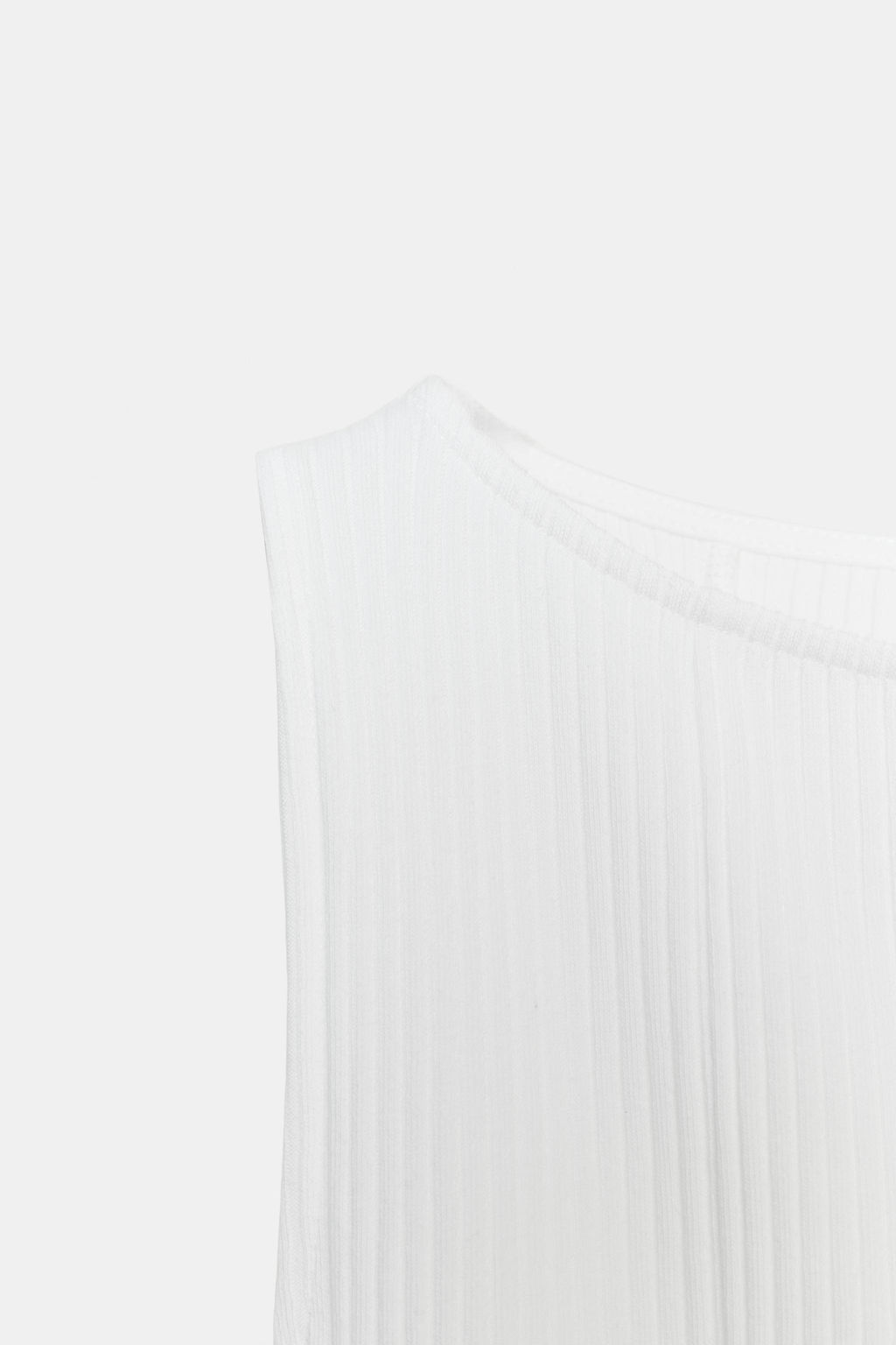 VESTIDO COMBINADO GODETS / Blanco - Zara фото 9