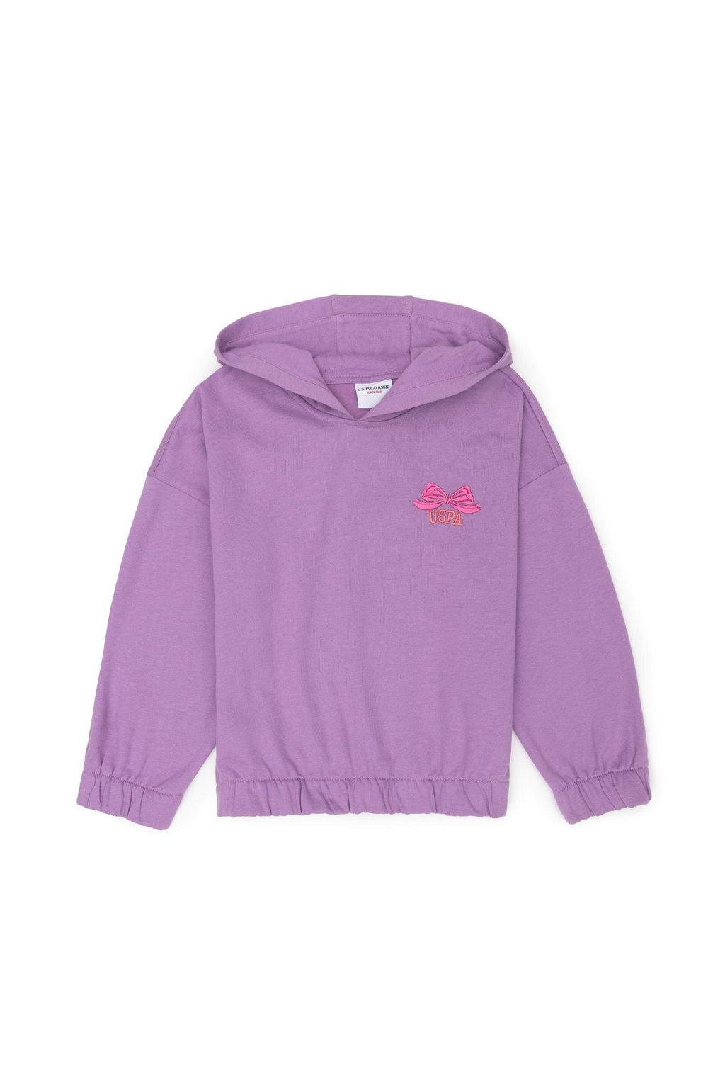U. S. Polo Assn Сиреневый свитшот с капюшоном для девочки - U.s. polo assn фото 6