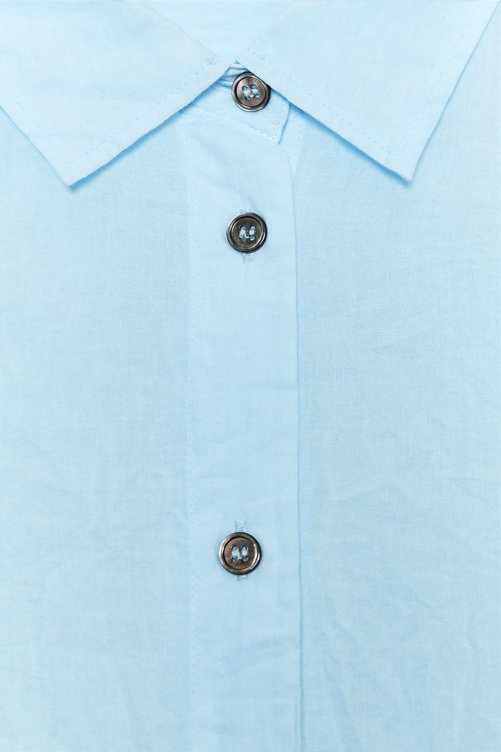 ZW COLLECTION CREASED BUTTON SHIRT - Zara фото 9
