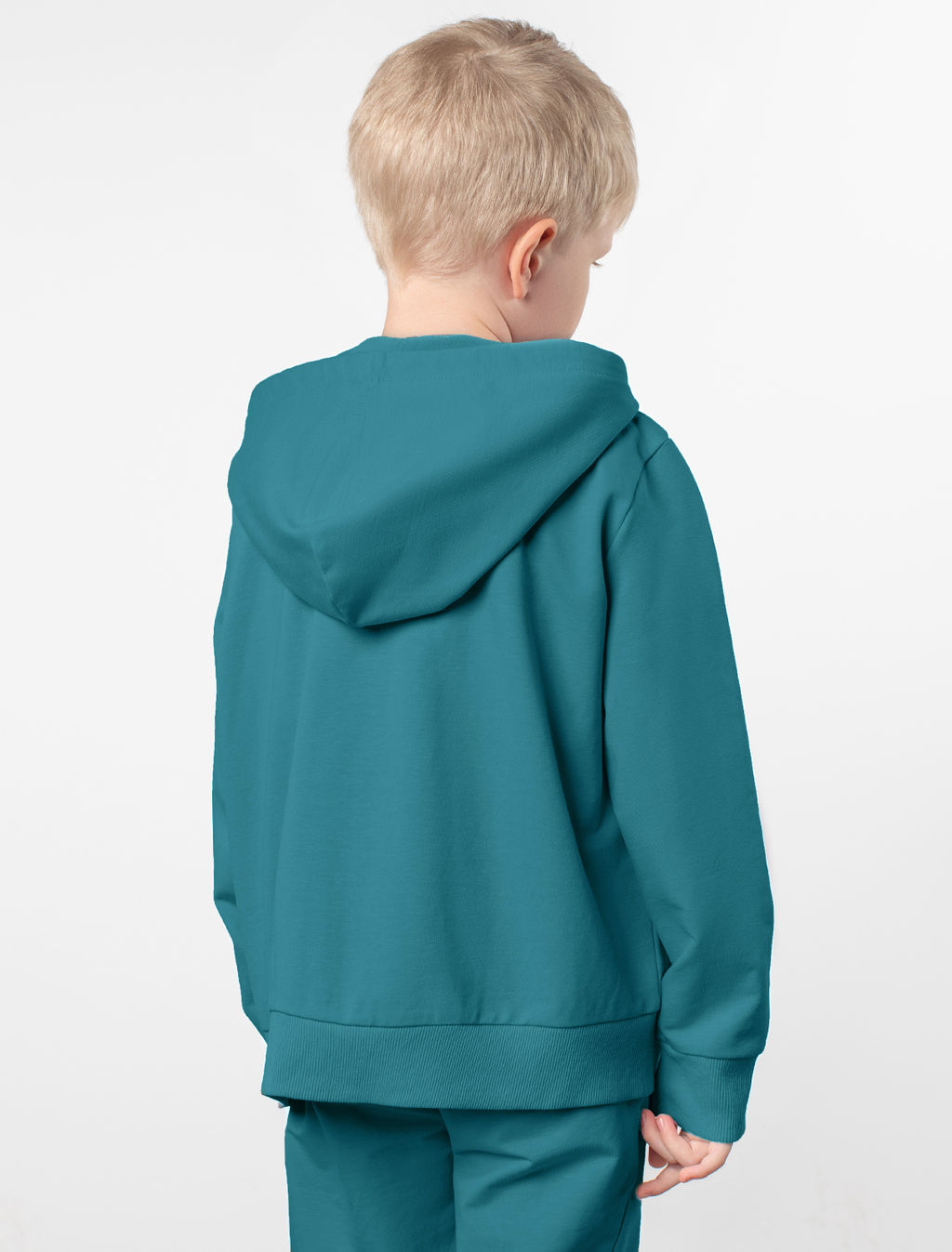 VILATTE / Худи на молнии из премиального футера на молнии для мальчика  фото 3
