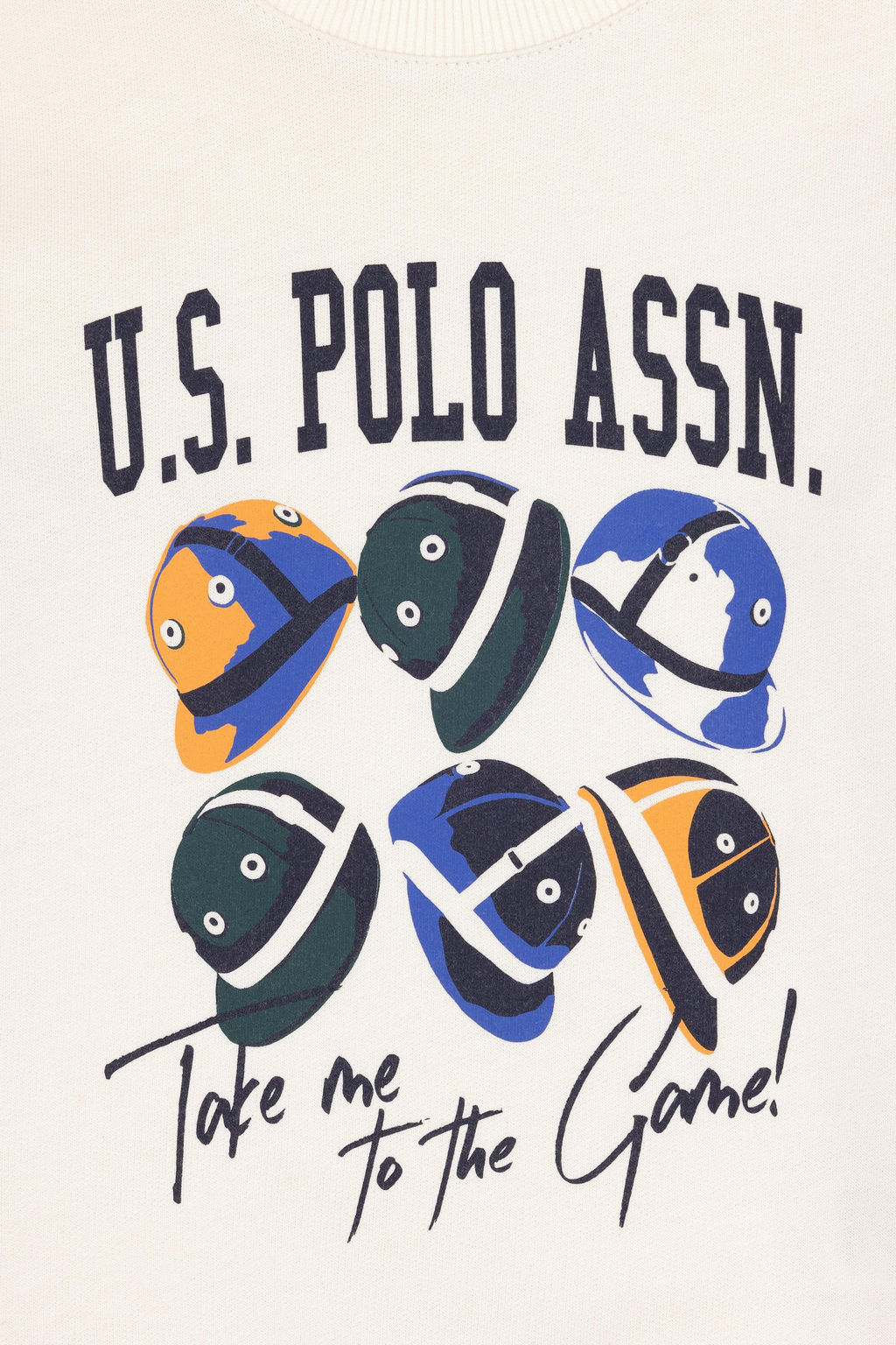 Кремовый свитшот для мальчика - U.s. polo assn фото 4