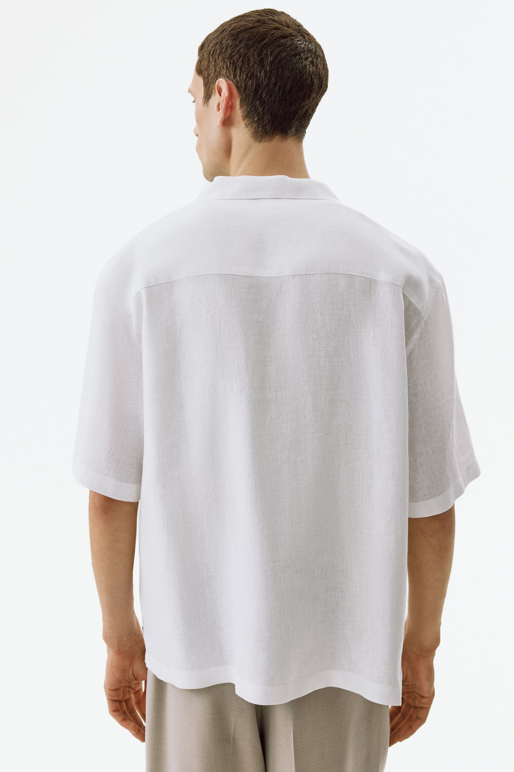 Camisa resort de lino Relaxed Fit - H&m фото 9