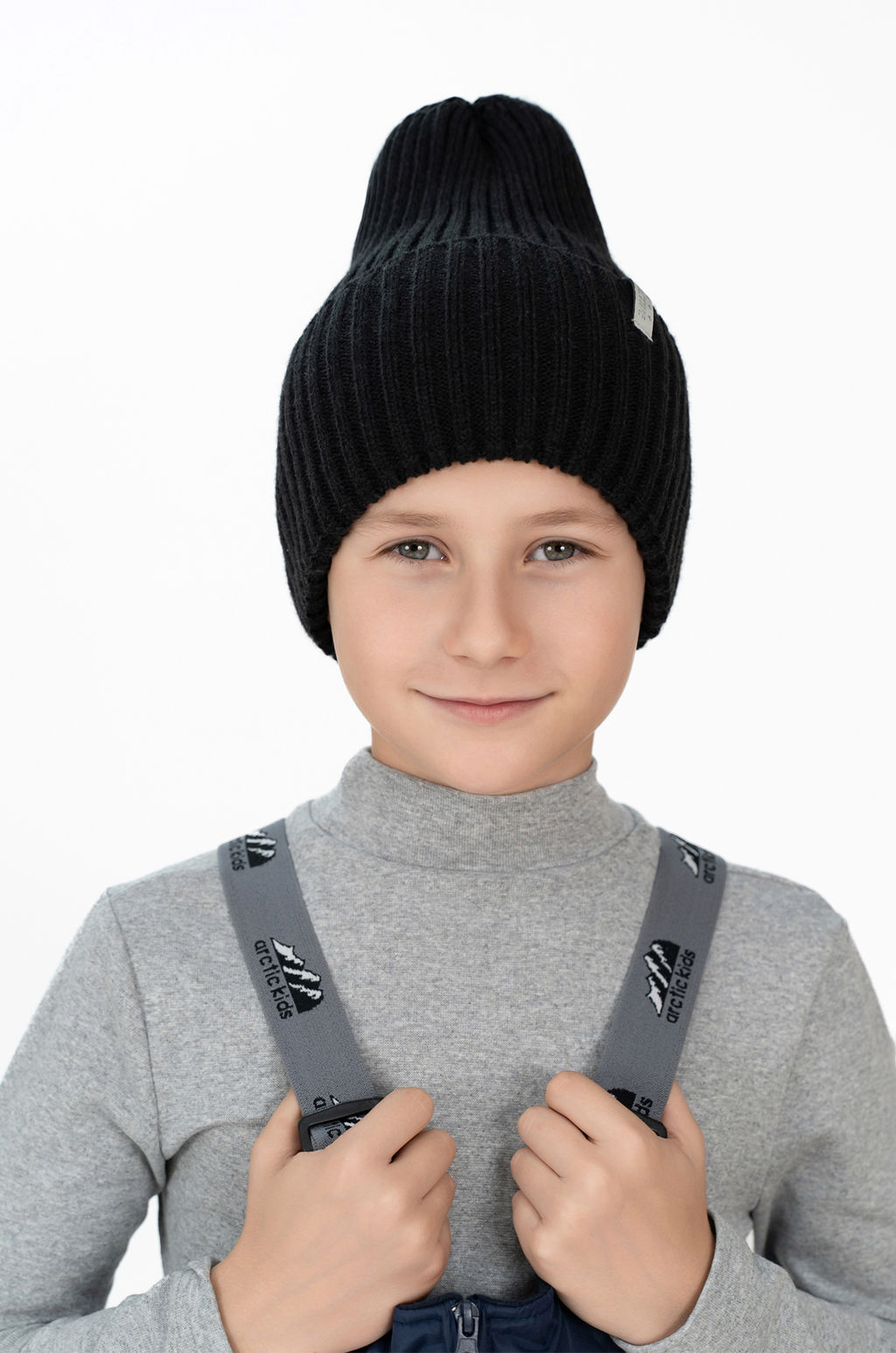 Шапка вязаная  грифель Ш-120 (56-58)