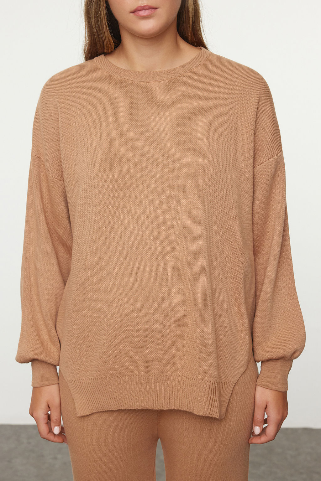 Camel Genis Kal?p Balon Kol Triko Alt-Ust Tak?m TWOAW24AU00067