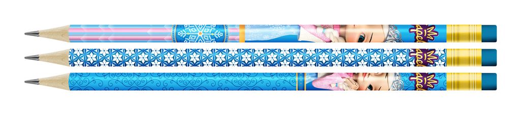 ВКФ Царевны TSR-3P-05 Набор графитных карандашей круглые с ластиком ОПП Алёнка заточенный ТМ (HB) 10 х 3 шт. Hot Print