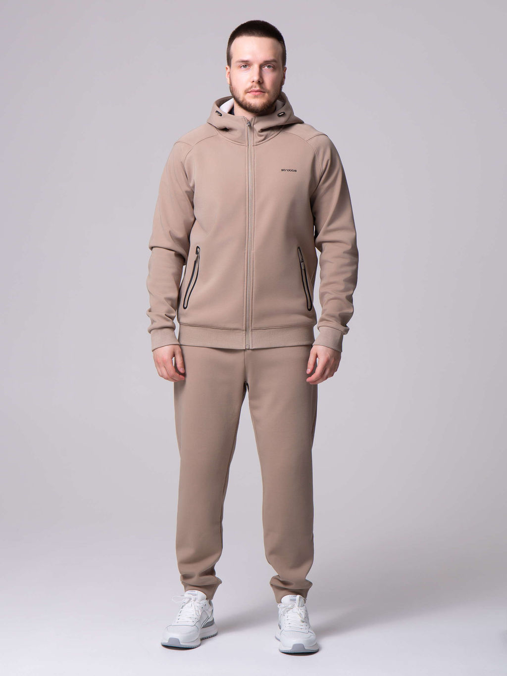 E2394-9 Толстовка на молнии с капюшоном спортивная