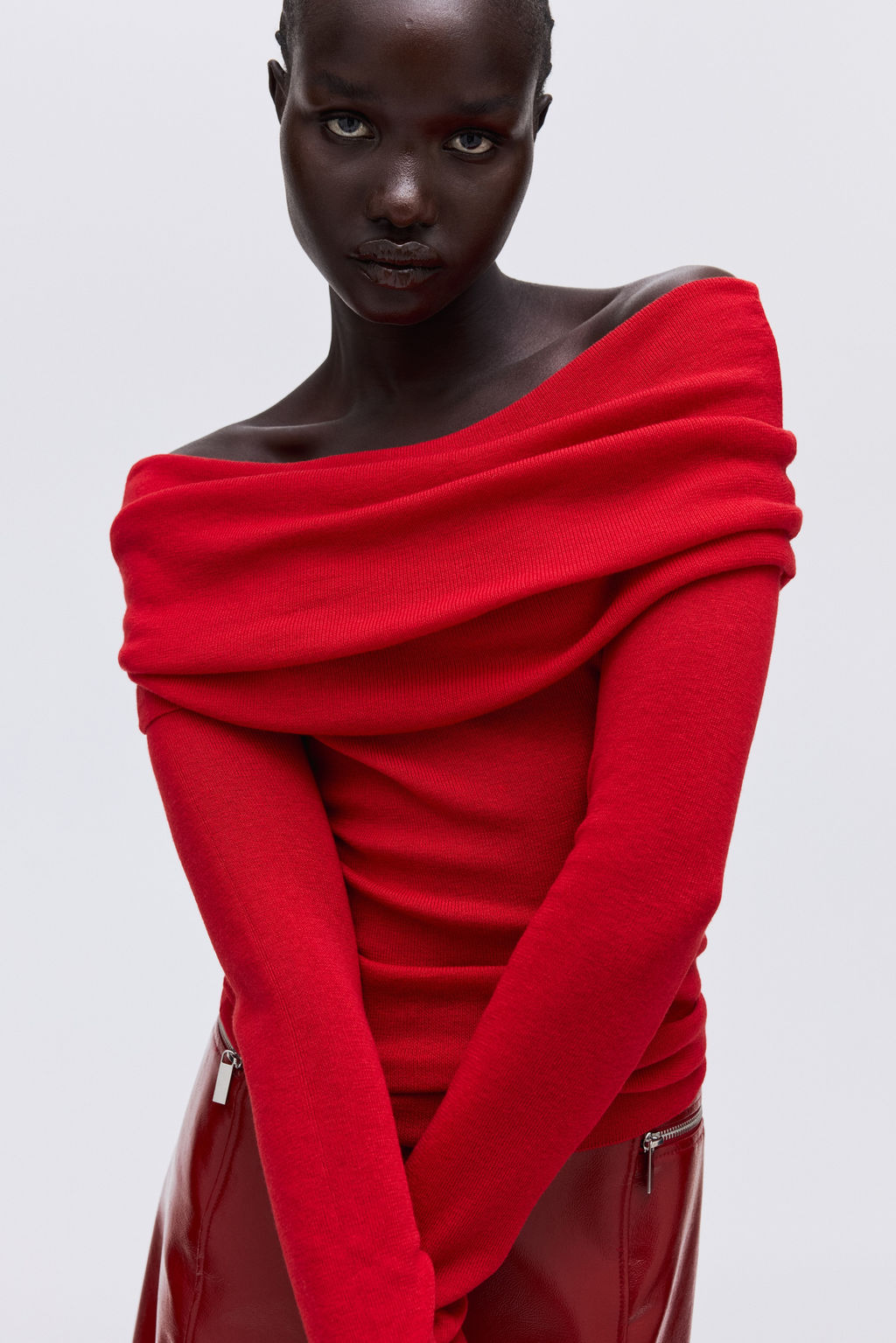 Jersey off-the-shoulder - H&m фото 4