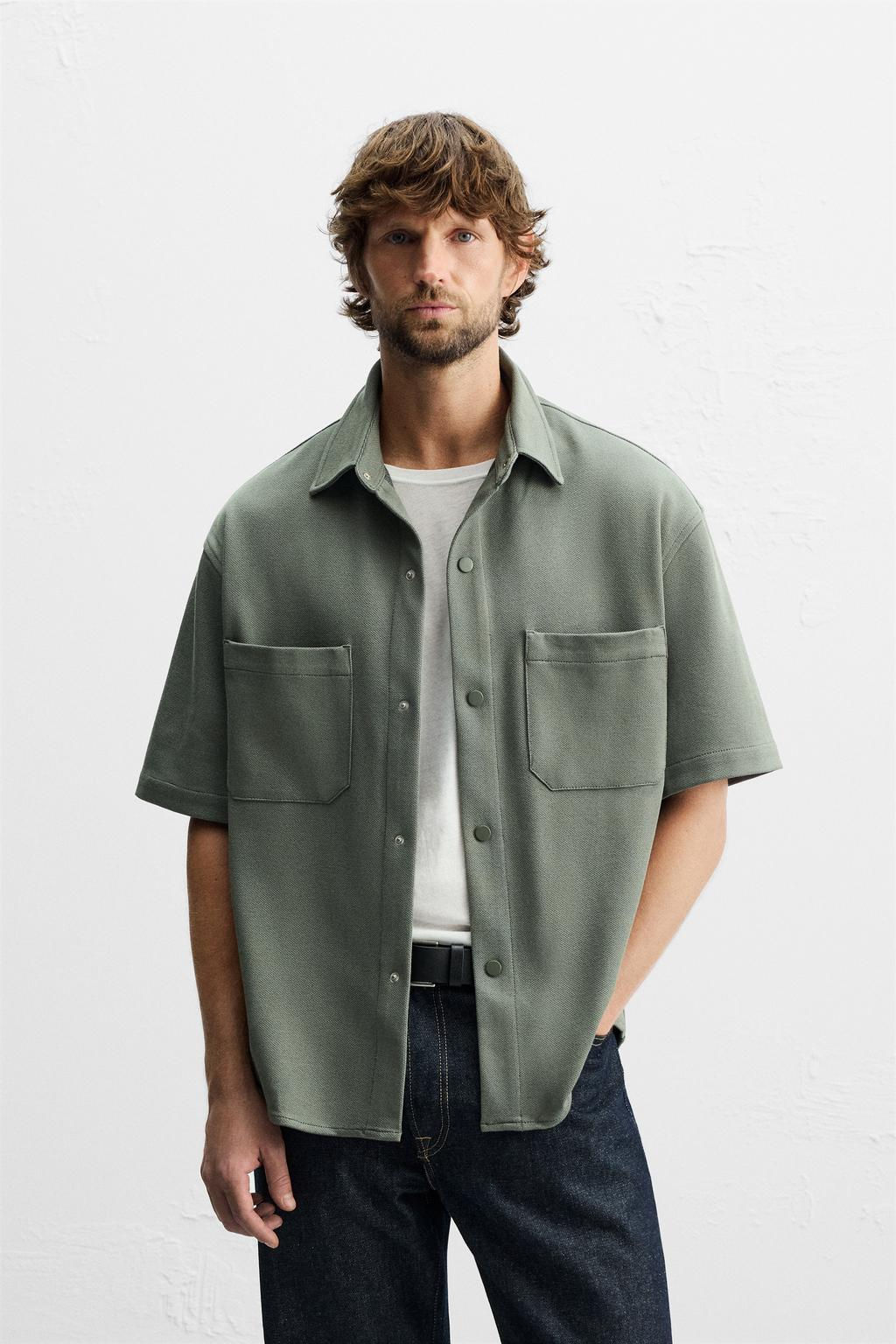 TEXTURED COMFORT OVERSHIRT - Zara фото 28