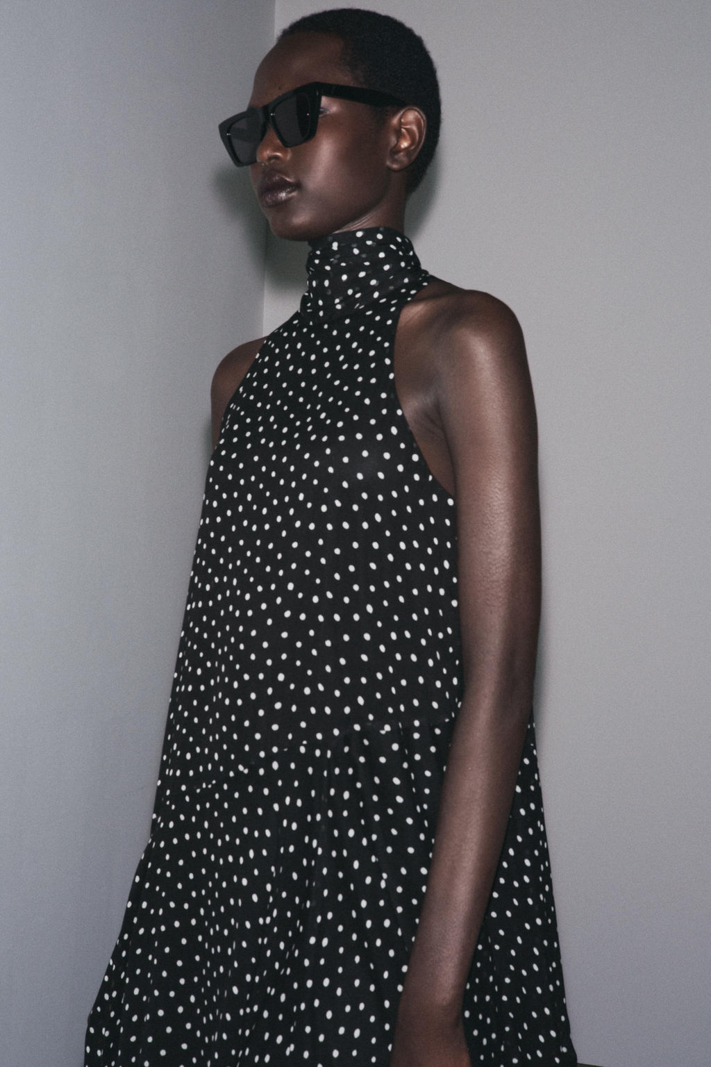 ZW COLLECTION HALTER POLKA DOT DRESS - Zara фото 12