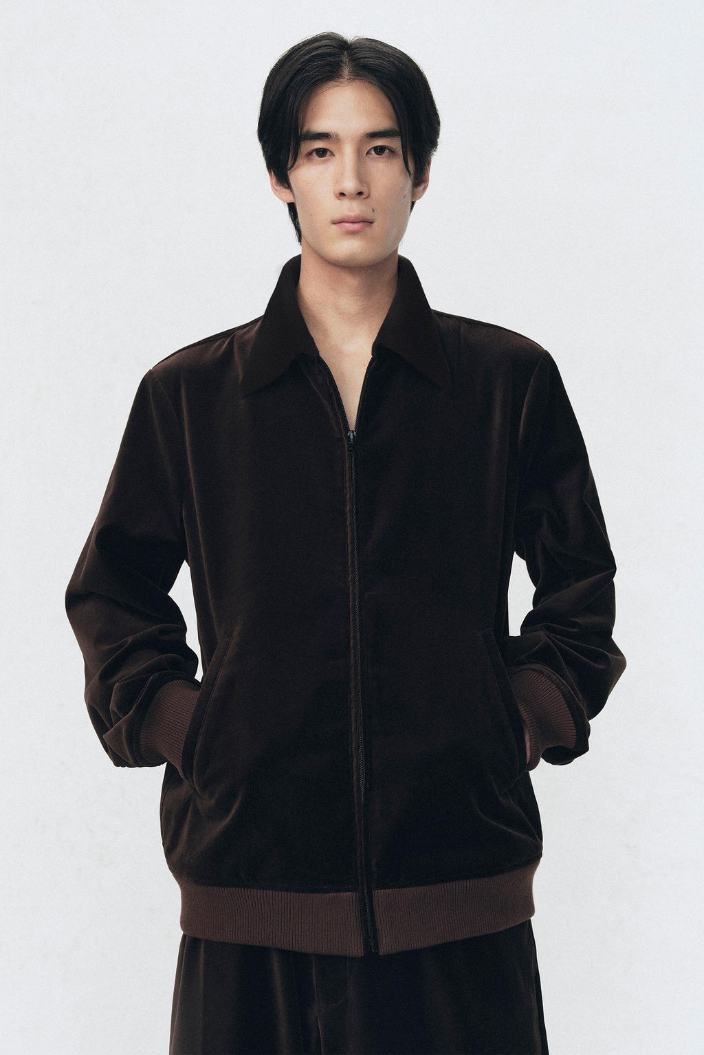 SOSHIOTSUKI X ZARA REGULAR FIT VELVET JACKET  фото 9