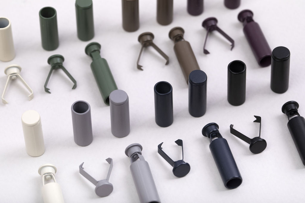 Концевик металл Gamma GB 1652 цветные в пакете 20 шт №2 Белый