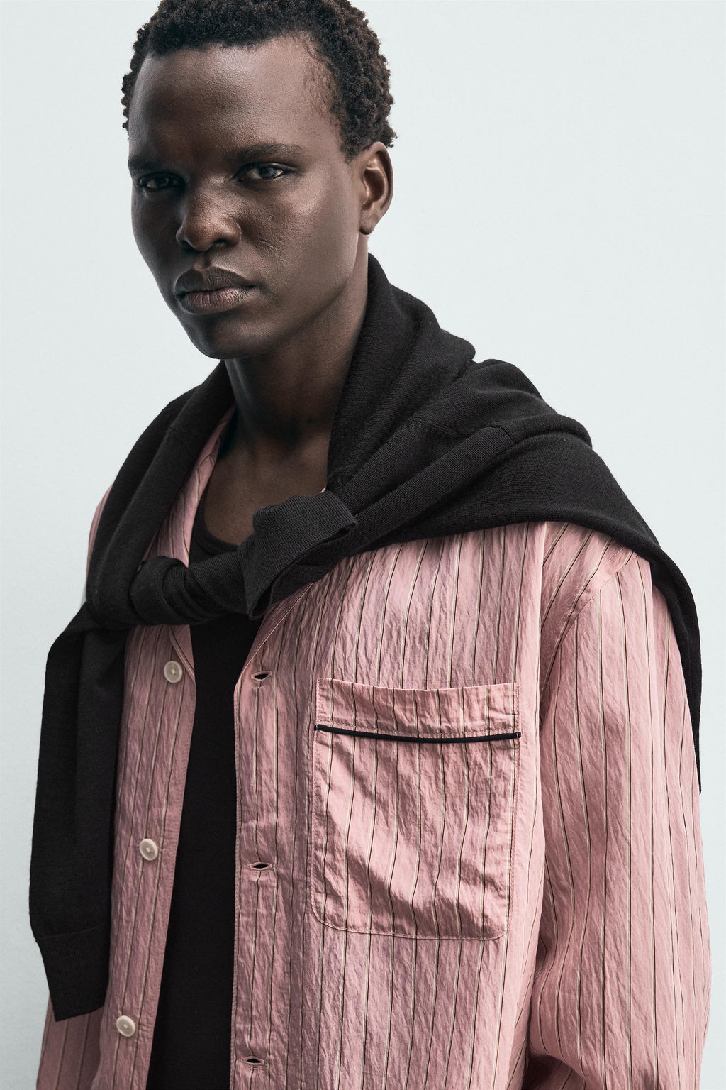 STRIPED FLOWING SHIRT - Zara фото 13