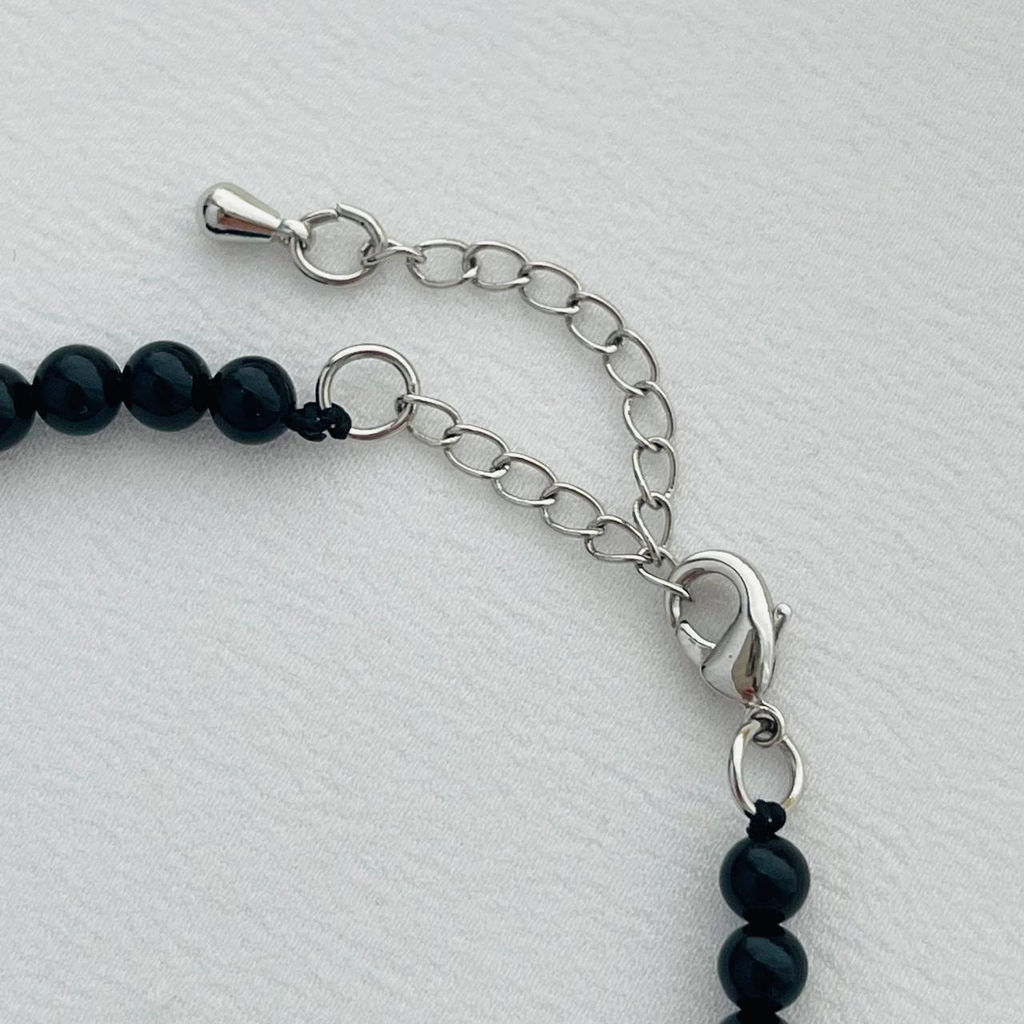 Бусы из Агата черного 38 см +