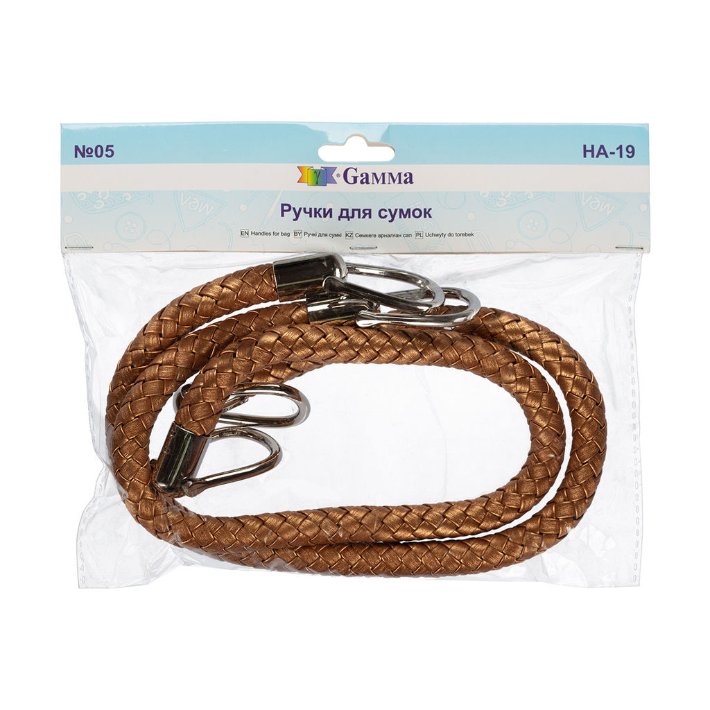 Gamma HA-19 Ручки для сумки 50 см 2 шт. №03 черный