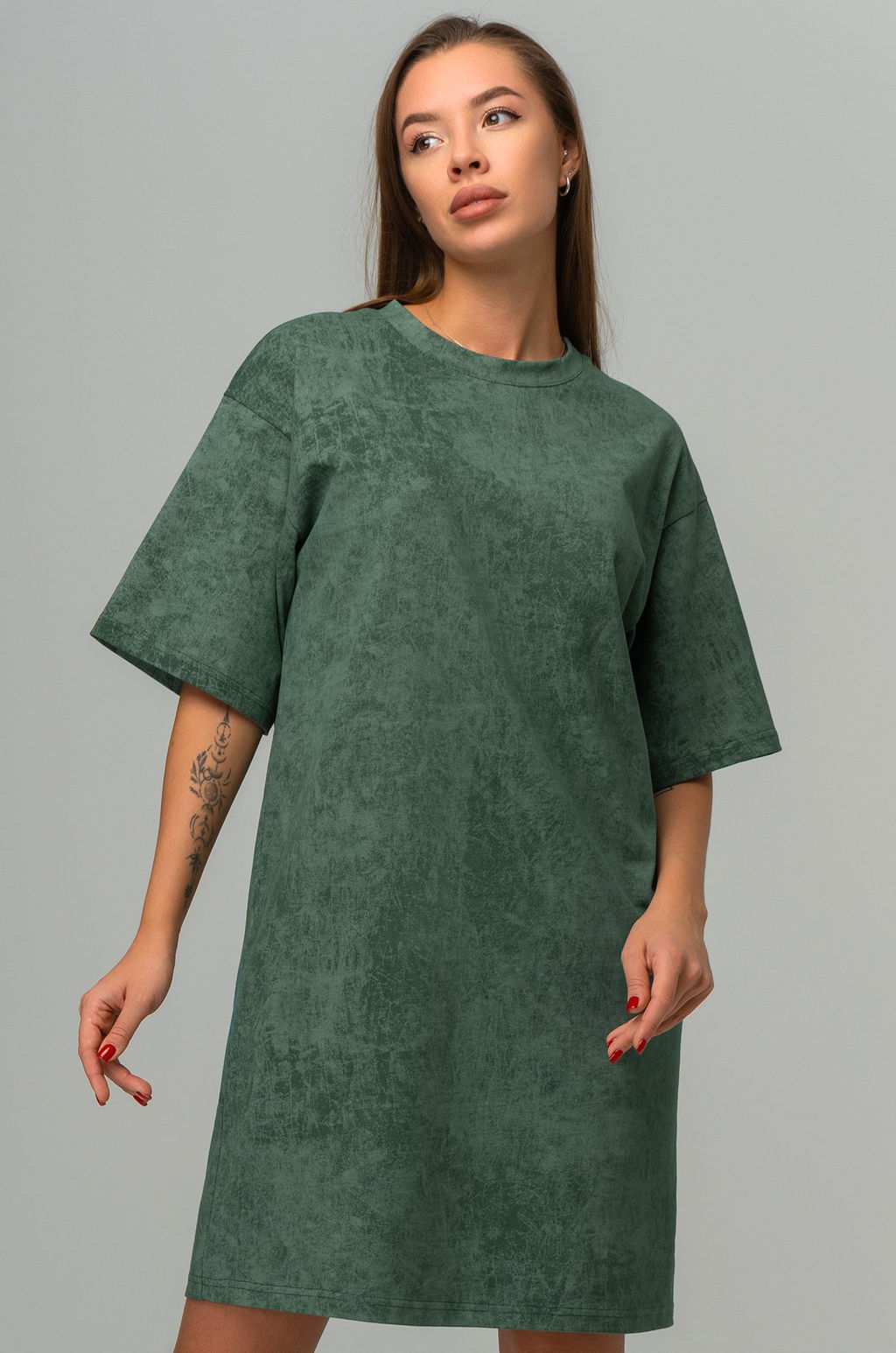 Женское платье-футболка оверсайз Happyfox