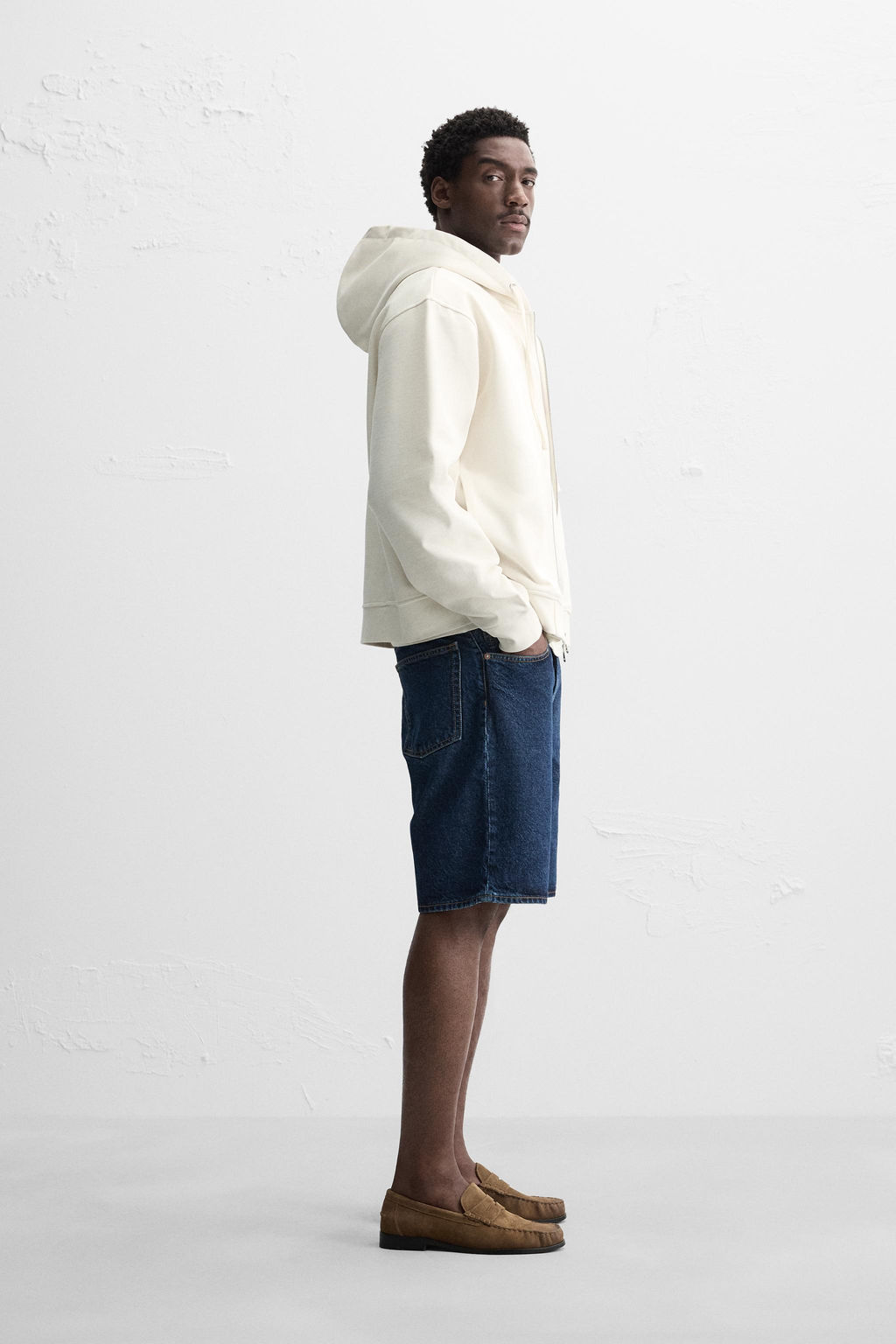 BASIC HOODIE WITH ZIP - Zara фото 4